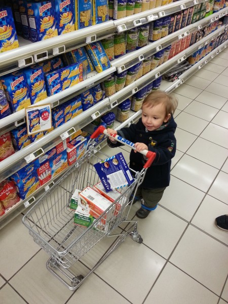 Merlin fait les courses