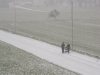 Il neige à Bons en Chablais